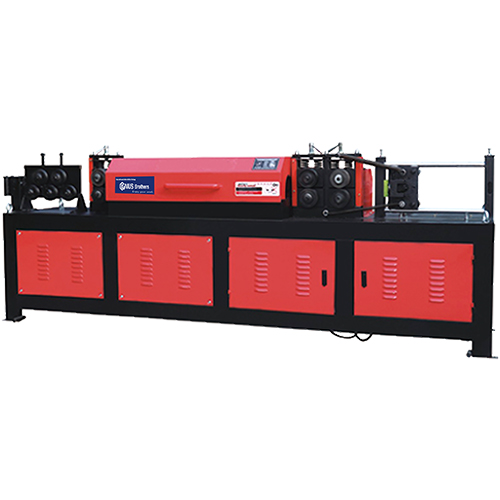STEEL BAR STRAIGHTENING AND CUTTING MACHINE